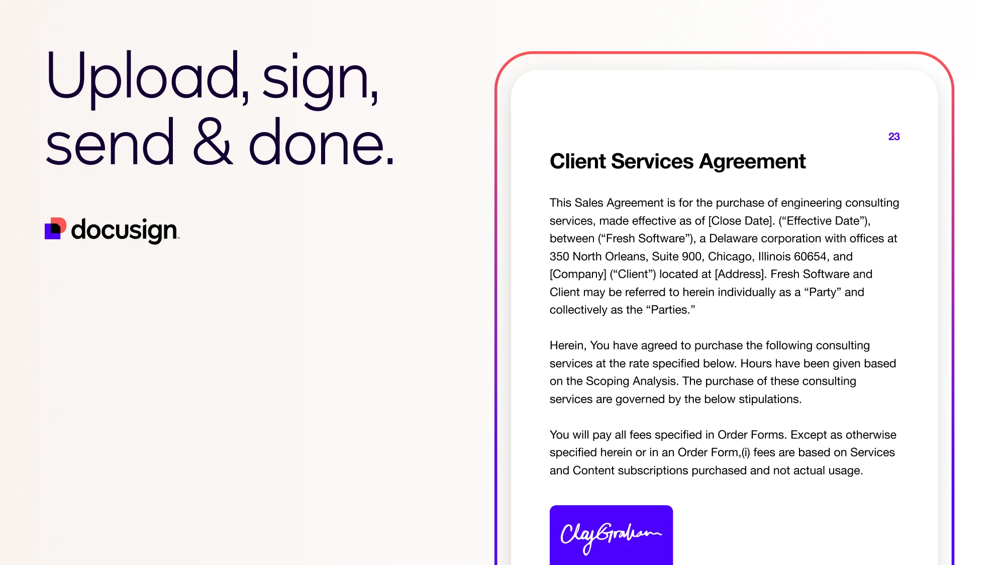 DocuSign Interface